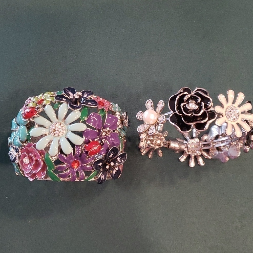 Enamel Bracelets set of 2 Bangles